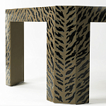 Дизайнерский кофейный стол с рисунком леопард Neytiri Beige Leopard варинант исполнения - 3 | Loft Concept в Челябинске