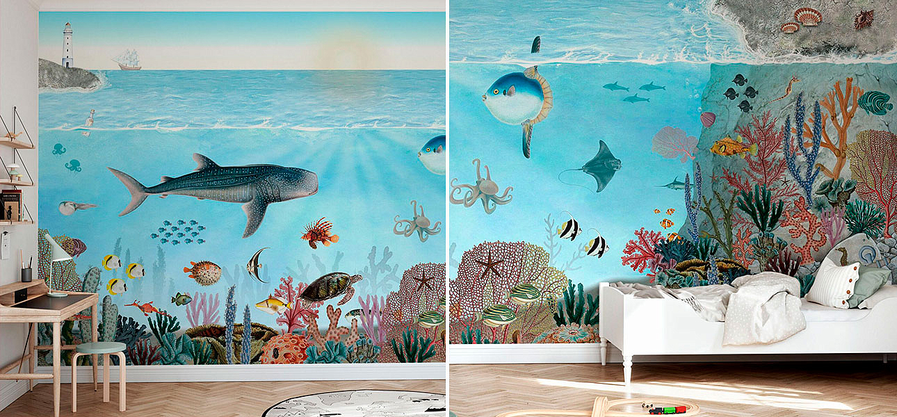 Обои ручная роспись Ocean Lookbook Обои ручная роспись Ocean Lookbook - Loft-Concept в Челябинске