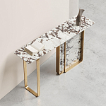 Консоль с прямоугольной мраморной столешницей Vivian Console варинант исполнения - 2 | Loft Concept в Челябинске