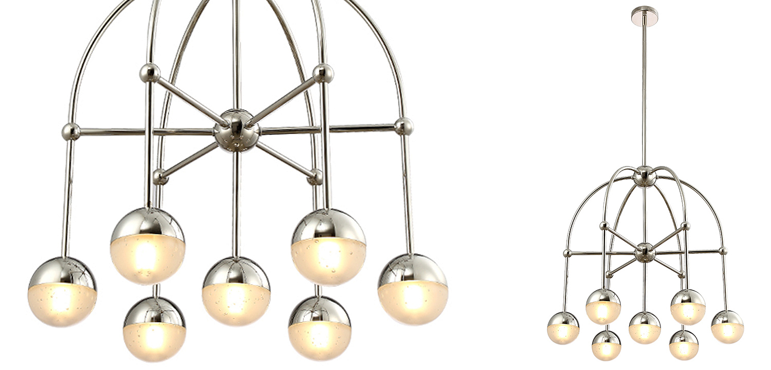 Люстра Heidy Chrome Chandelier 7 Люстра Heidy Chrome Chandelier 7 - Loft-Concept в Челябинске