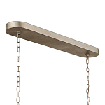 Люстра овальной формы с фактурным серебряным каркасом и тканевым абажуром Silver Honeycomb варинант исполнения - 4 | Loft Concept в Челябинске