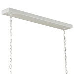 Люстра белая прямоугольная с абажурами в виде цветков тюльпана White Tulips варинант исполнения - 5 | Loft Concept в Челябинске