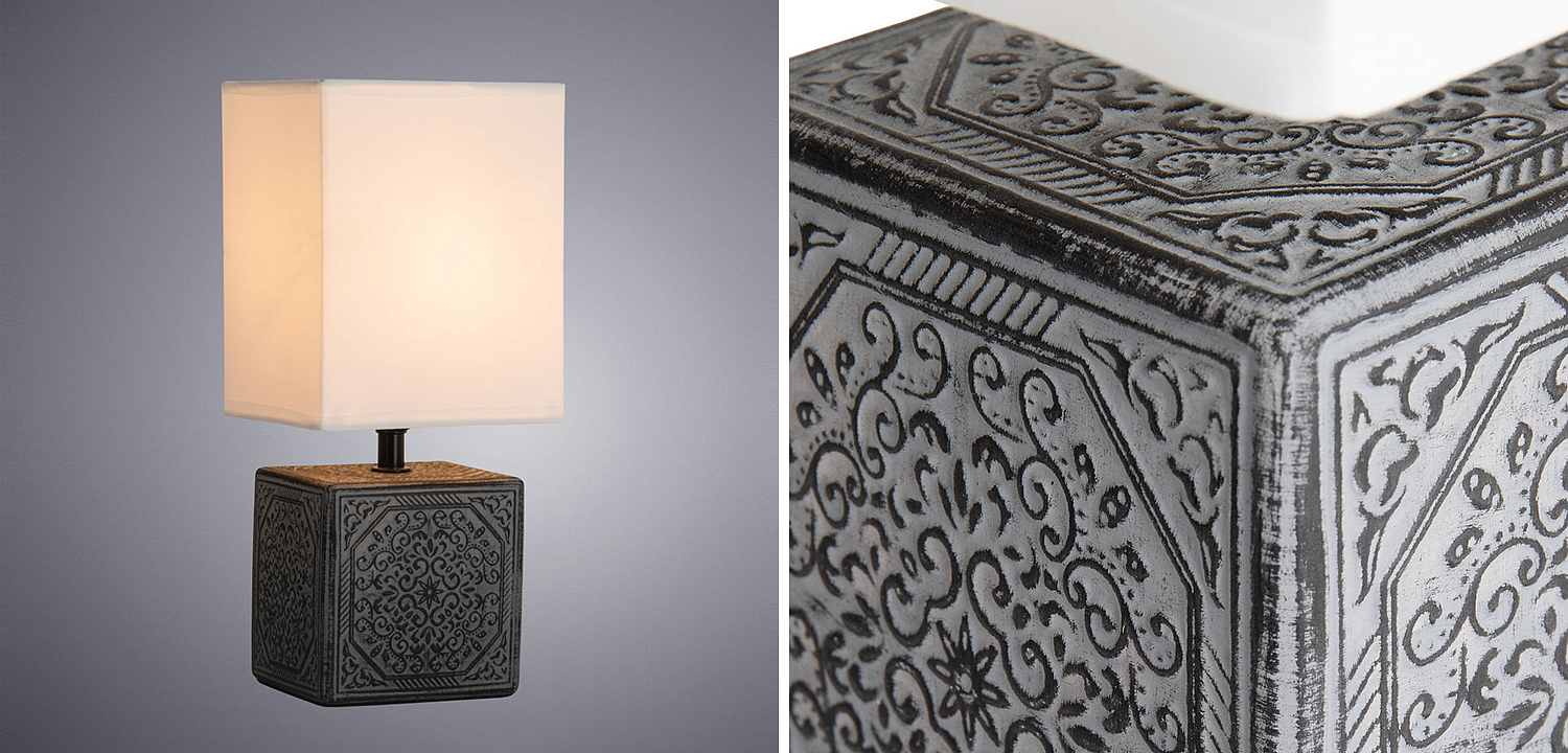 Настольная лампа Lazio Black Table Lamp Настольная лампа Lazio Black Table Lamp - Loft-Concept в Челябинске