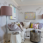 Обои ручная роспись Bamboo Special Colourway on Natural Mica metallic silk варинант исполнения - 1 | Loft Concept в Челябинске