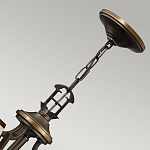 Люстра бронзового цвета с бежевыми абажурами из органзы в классическом стиле Hinkley варинант исполнения - 10 | Loft Concept в Челябинске