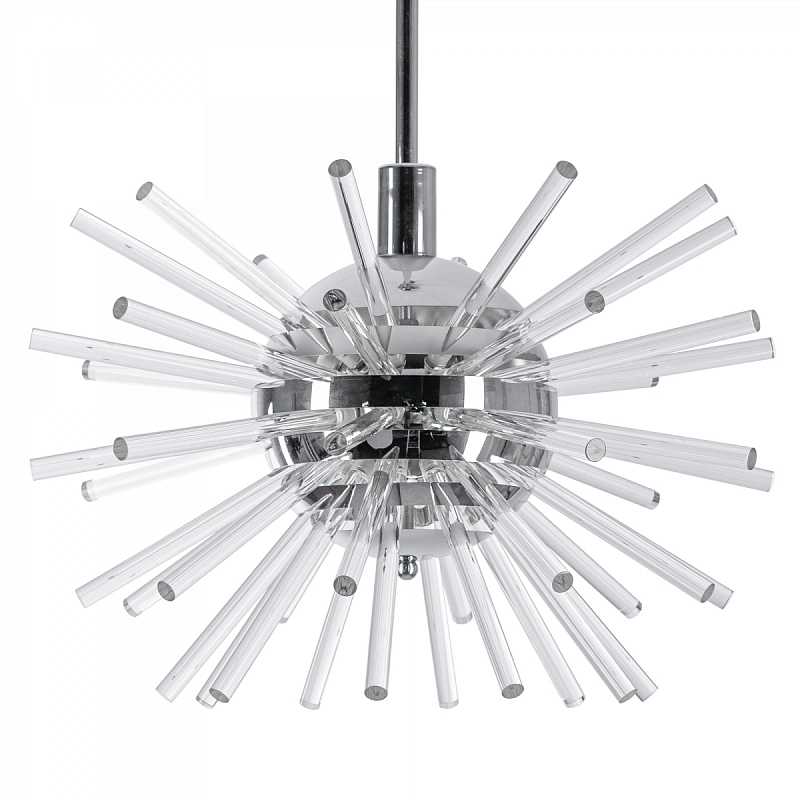 Bakalowits Miracle Sputnik Chandelier with Crystal Glass Rods Хром Прозрачное Стекло в Челябинске | Loft Concept 