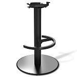 Барный стул вращающийся со спинкой и подлокотниками Douglas Rhombus Черный Велюр варинант исполнения - 4 | Loft Concept в Челябинске