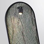 Настенный светильник зеленого цвета с черной рамкой овальной формы с полкой Herbarium  варинант исполнения - 4 | Loft Concept в Челябинске