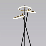 Торшер с 3-мя круглыми светодиодными лампами на черной триноге Underlining варинант исполнения - 2 | Loft Concept в Челябинске