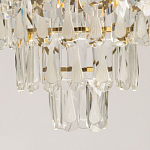 Люстра многоярусная с овальными прозрачными подвесками 36 см Harmonica варинант исполнения - 10 | Loft Concept в Челябинске