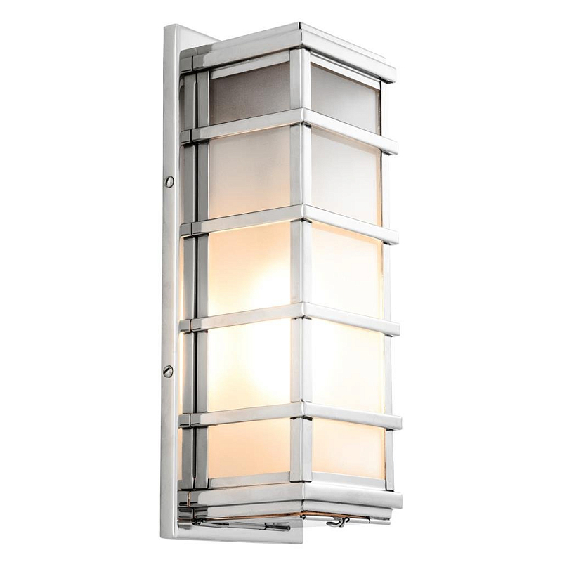 Бра Wall Lamp Welby Nickel Никель Прозрачное Стекло Бра Wall Lamp Welby Nickel Никель Прозрачное Стекло в Челябинске | Loft Concept