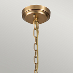 Люстра цвета латунь с 5-ю цилиндрическими плафонами из прозрачного пузырчатого стекла Kichler варинант исполнения - 6 | Loft Concept в Челябинске