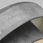 Подвесной светильник с массивным круглым стальным плафоном серого цвета в индустриальном стиле на цепи Feiss варинант исполнения - 3 | Loft Concept в Челябинске