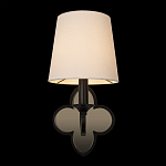 Бра с белым текстильным абажуром и фигурным основанием с зеркальной вставкой Vitorino варинант исполнения - 13 | Loft Concept в Челябинске