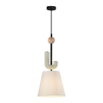 Подвесной светильник с бежевым тканевым плафоном Flourish варинант исполнения - 2 | Loft Concept в Челябинске