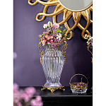 Ваза прозрачная с бронзовыми ручками в виде ангелов Eden Garden варинант исполнения - 3 | Loft Concept в Челябинске