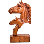Статуэтка деревянная в виде головы лошади Horse of the World варинант исполнения - 2 | Loft Concept в Челябинске