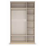 Шкаф трёхдверный с 2-мя зеркальными дверками Satin Furniture варинант исполнения - 2 | Loft Concept в Челябинске