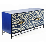 Буфет в гостиную с инкрустацией Bone Inlay Deco Sideboard - Orleans ZEBRA варинант исполнения - 1 | Loft Concept в Челябинске