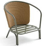 Садовое кресло с каркасом из стали Kenneth Chair варинант исполнения - 4 | Loft Concept в Челябинске