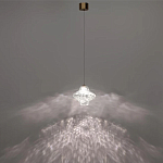 Подвесной светильник с плафоном из фактурного прозрачного стекла Light Ensemble варинант исполнения - 4 | Loft Concept в Челябинске