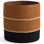 Плетеная корзина в полоску Kudio Wicker Basket варинант исполнения - 1 | Loft Concept в Челябинске