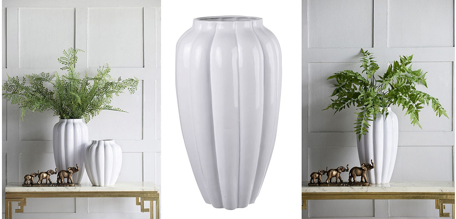 Ваза Carambola Vase white high Ваза Carambola Vase white high - Loft-Concept в Челябинске