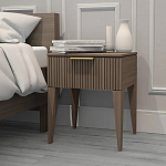 Тумба прикроватная коричневая с ящиком Harper Line варинант исполнения - 2 | Loft Concept в Челябинске