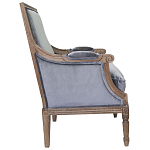 Кресло William Classical Armchair grey velvet варинант исполнения - 1 | Loft Concept в Челябинске