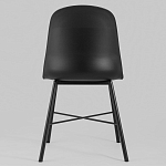 Стул из прочного пластика на металлическом основании Anora Black варинант исполнения - 4 | Loft Concept в Челябинске