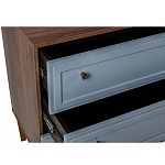 Комод серый из массива бука с 3-мя ящиками Wenge Light варинант исполнения - 3 | Loft Concept в Челябинске