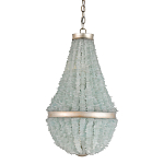 Люстра с каскадом из стеклянных декоративных элементов Shining Sea Glass варинант исполнения - 2 | Loft Concept в Челябинске