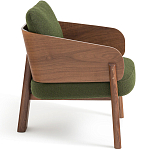 Кресло с каркасом из массива ореха Gallin Chair Green варинант исполнения - 3 | Loft Concept в Челябинске