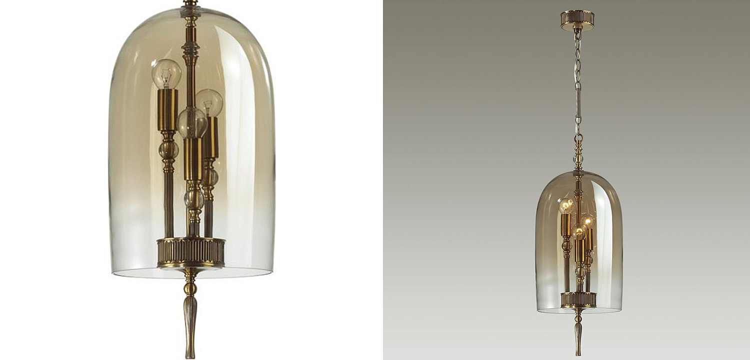 Подвесной светильник Glass Dome Bronze 24 Подвесной светильник Glass Dome Bronze 24 - Loft-Concept в Челябинске