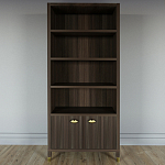 Книжный Стеллаж Elsa Dreams Walnut с задней стенкой варинант исполнения - 5 | Loft Concept в Челябинске