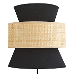 Бра с плетеным декором Bonnie Wicker Black Wall Lamp варинант исполнения - 1 | Loft Concept в Челябинске