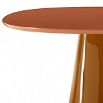 Обеденный стол оранжевый с тонкой столешницей и основанием в виде конуса Viola варинант исполнения - 1 | Loft Concept в Челябинске