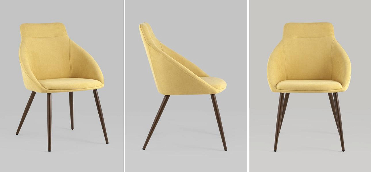 Стул Queenie Chair Желтый Цвет Стул Queenie Chair Желтый Цвет - Loft-Concept в Челябинске