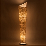 Торшер из перламутра на металлическом каркасе Indonesian Spiral варинант исполнения - 2 | Loft Concept в Челябинске