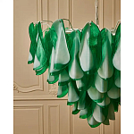 Люстра из стеклянных зеленых лепестков Petalled Illuminator варинант исполнения - 5 | Loft Concept в Челябинске