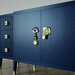 Большой Комод-буфет Elsa Dreams Blue с ящиками варинант исполнения - 2 | Loft Concept в Челябинске