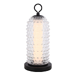 Настольная лампа с прозрачным факутрным стеклянным плафоном Sonora варинант исполнения - 1 | Loft Concept в Челябинске