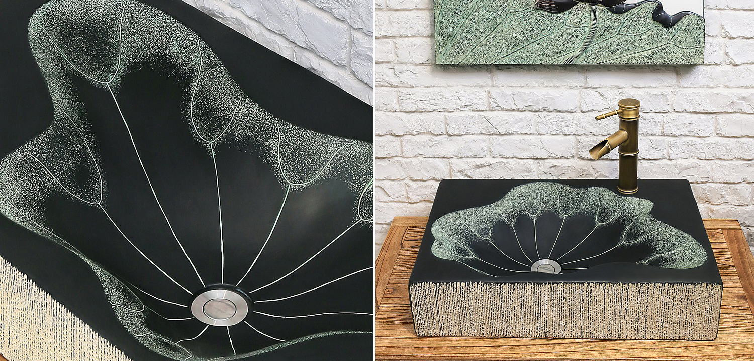Раковина Lotus Leaf Rectangle Раковина Lotus Leaf Rectangle - Loft-Concept в Челябинске