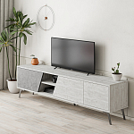 ТВ-тумба с 3-мя дверцами и полками Grey Albe TV Stand варинант исполнения - 2 | Loft Concept в Челябинске