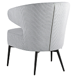 Современное мягкое кресло на металлических ножках Rakush Grey варинант исполнения - 4 | Loft Concept в Челябинске