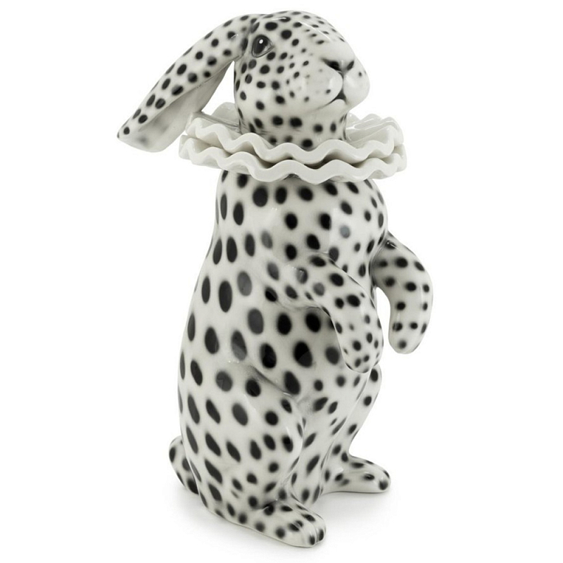 Статуэтка Rabbit Collar White Black Белый Черный Статуэтка Rabbit Collar White Black Белый Черный в Челябинске | Loft Concept