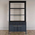 Стеллаж Primo с ящиками Черный дуб  варинант исполнения - 1 | Loft Concept в Челябинске