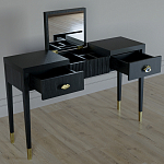 Туалетный стол - Трельяж Elsa Dreams Black 120 см варинант исполнения - 2 | Loft Concept в Челябинске