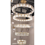 Многоярусная Люстра Elizabeth Золото Вертикальная композиция из пяти хрустальных светильников варинант исполнения - 2 | Loft Concept в Челябинске