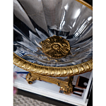 Чаша из прозрачного стекла с бронзовым рельефным ободком Eden Garden варинант исполнения - 4 | Loft Concept в Челябинске